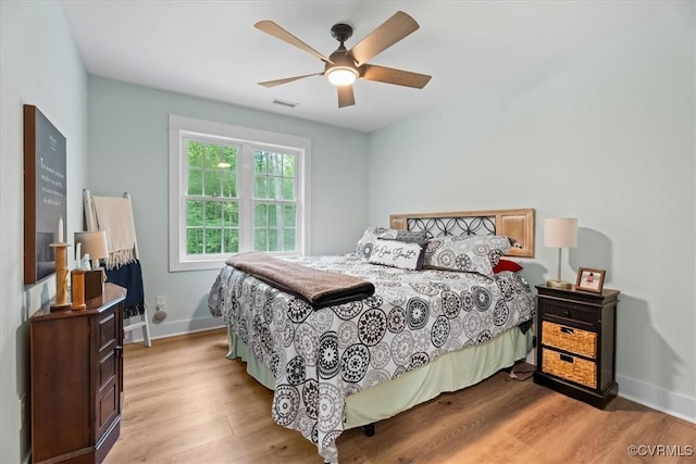 4788 Powhatan Lakes Rd, Powhatan, VA 23139 - bedroom featuring wood finished floors and a ceiling fan