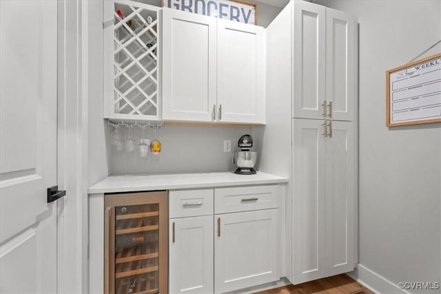 4788 Powhatan Lakes Rd, Powhatan, VA 23139 - indoor dry bar with wine cooler and wood finished floors