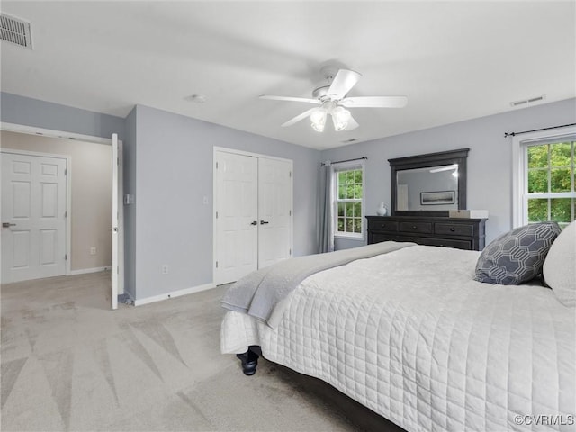 12306 Hollow Oak Ter, Midlothian, VA 23112 - carpeted bedroom featuring a ceiling fan and a closet