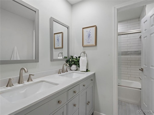 12306 Hollow Oak Ter, Midlothian, VA 23112 - full bathroom with double vanity and shower / tub combination