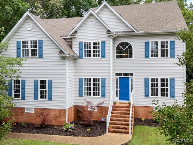 12306 Hollow Oak Ter, Midlothian, VA 23112 - view of front of property with entry steps and a shingled roof