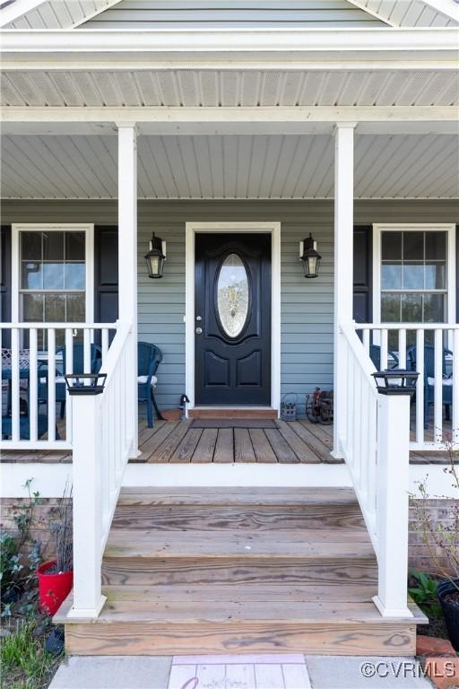 4473 Pin Oak Rd, Prospect, VA 23960 - view of exterior entry featuring a porch