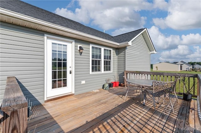 4473 Pin Oak Rd, Prospect, VA 23960 - deck with outdoor dining area