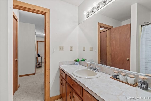 11192 Eventide Ln, Gloucester, VA 23061 - full bathroom with vanity and baseboards