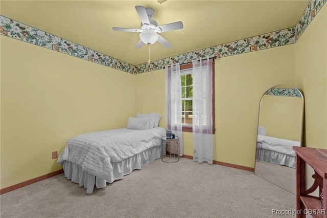 11192 Eventide Ln, Gloucester, VA 23061 - bedroom with carpet flooring and a ceiling fan