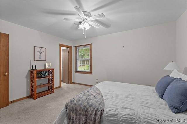 11192 Eventide Ln, Gloucester, VA 23061 - bedroom with light colored carpet and a ceiling fan