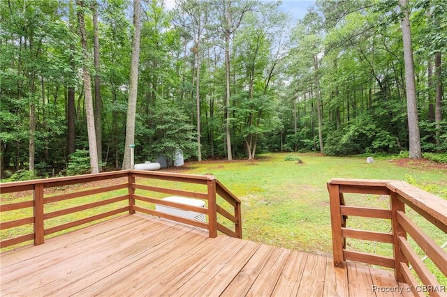 11192 Eventide Ln, Gloucester, VA 23061 - deck featuring a yard