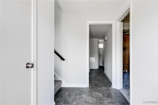 619 Winnetka Ave, Richmond, VA 23227 - hall featuring baseboards and stairway