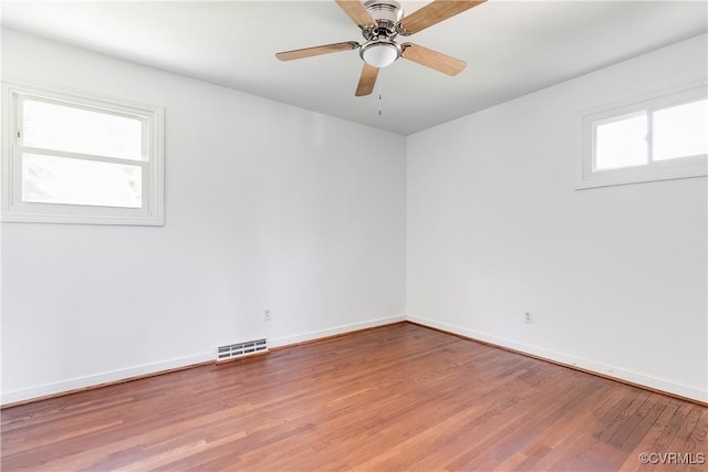 619 Winnetka Ave, Richmond, VA 23227 - empty room featuring wood finished floors and a ceiling fan