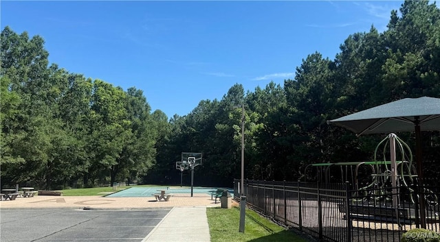 10342 Brickerton Dr, Mechanicsville, VA 23116 - view of sport court featuring a view of trees