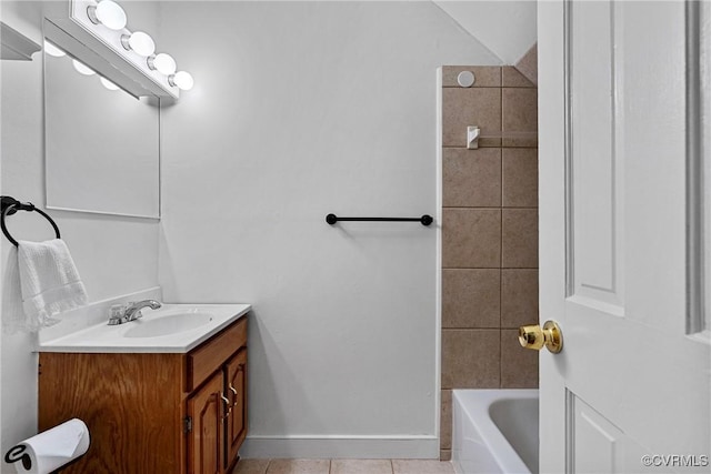 10 Skipwith Green Cir, Henrico, VA 23294 - bathroom with vanity and tile patterned floors