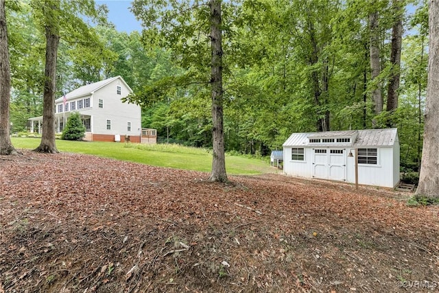 16494 Connie Hall Rd, Montpelier, VA 23192 - view of grassy yard featuring a storage shed