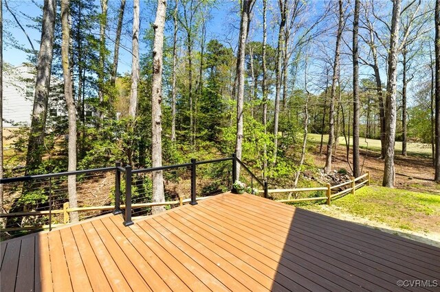 341 Rossmere Dr, Midlothian, VA 23114 - view of wooden terrace