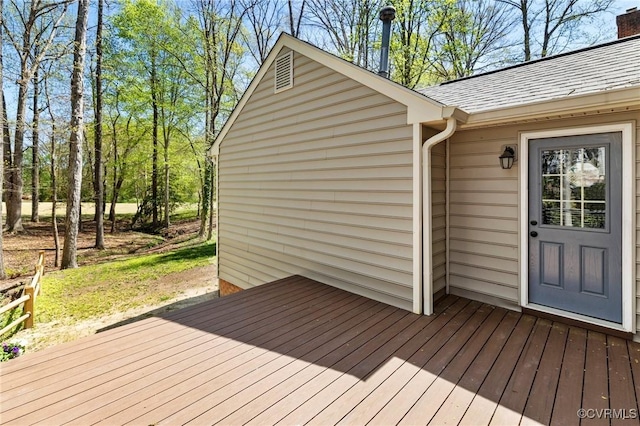 341 Rossmere Dr, Midlothian, VA 23114 - view of wooden deck