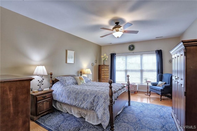 5669 Virginia Park Dr, Providence Forge, VA 23140 - bedroom featuring light wood-style floors and ceiling fan