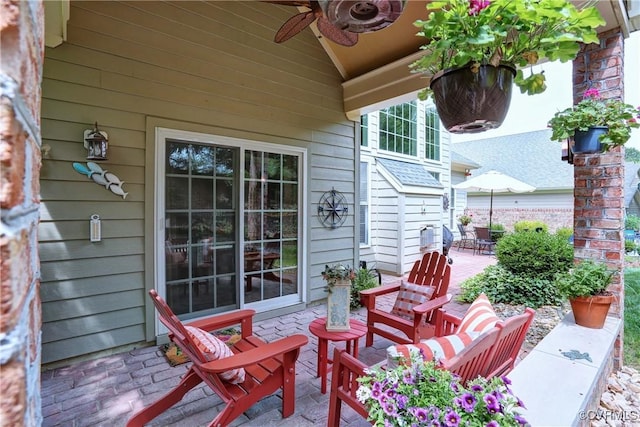 5669 Virginia Park Dr, Providence Forge, VA 23140 - view of patio / terrace featuring ceiling fan