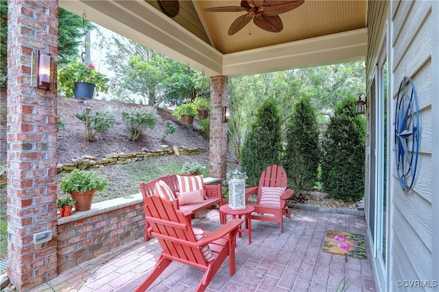 5669 Virginia Park Dr, Providence Forge, VA 23140 - view of patio with ceiling fan