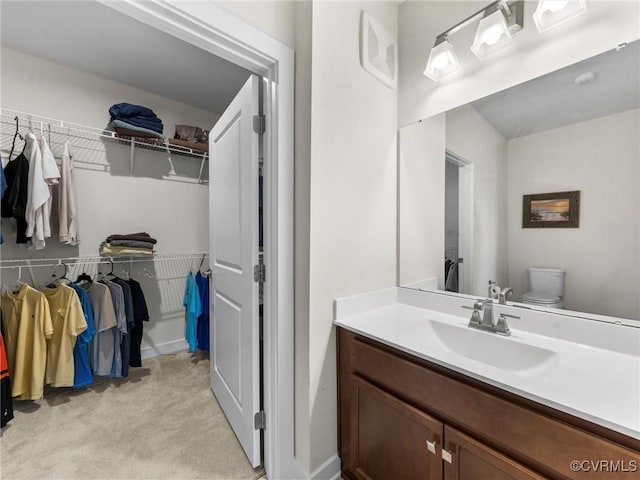 3700 Maze Runner Dr Unit 104, Midlothian, VA 23112 - bathroom with vanity and a spacious closet
