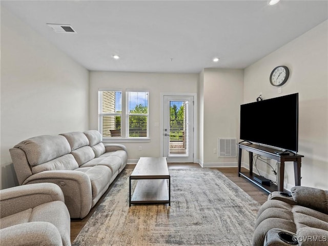 3700 Maze Runner Dr Unit 104, Midlothian, VA 23112 - living area featuring wood finished floors and recessed lighting