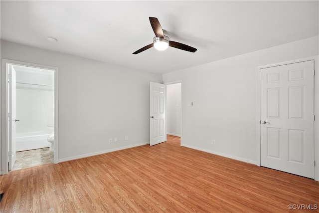 15685 Kennons Ln, Amelia, VA 23002 - unfurnished bedroom with light wood finished floors and ensuite bath