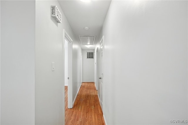 15685 Kennons Ln, Amelia, VA 23002 - hallway with attic access and light wood-type flooring