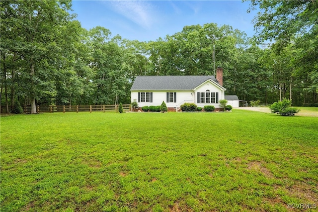 15685 Kennons Ln, Amelia, VA 23002 - view of front of property with a chimney