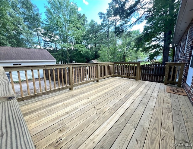 12027 Old Buckingham Rd, Midlothian, VA 23113 - deck with view of scattered trees