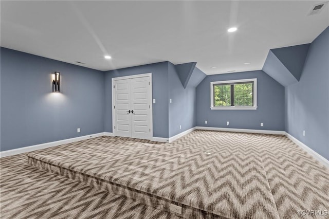 12313 Haybrook Ln, Henrico, VA 23059 - bonus room with carpet floors, lofted ceiling, and recessed lighting