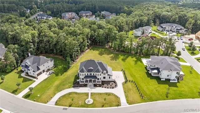 12313 Haybrook Ln, Henrico, VA 23059 - aerial view of residential area with a heavily wooded area
