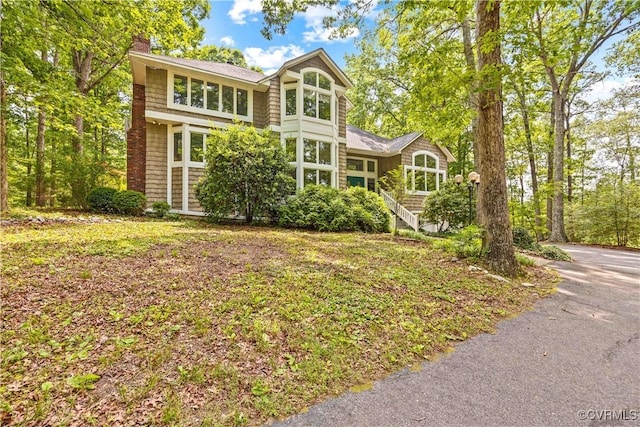 4604 Chesdin Woods Dr, Sutherland, Sutherland, VA 23885 - view of front facade with a chimney
