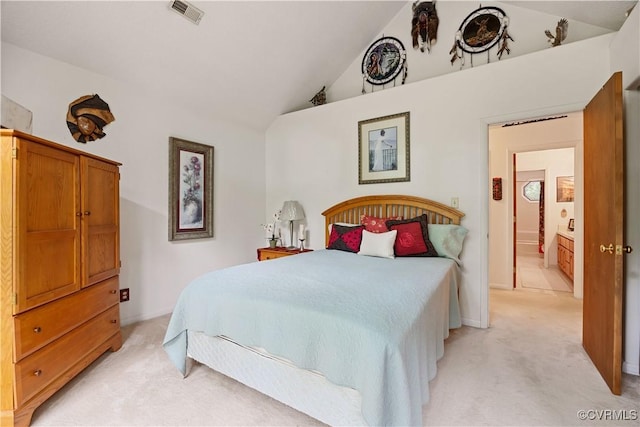 4604 Chesdin Woods Dr, Sutherland, Sutherland, VA 23885 - bedroom featuring light colored carpet and vaulted ceiling