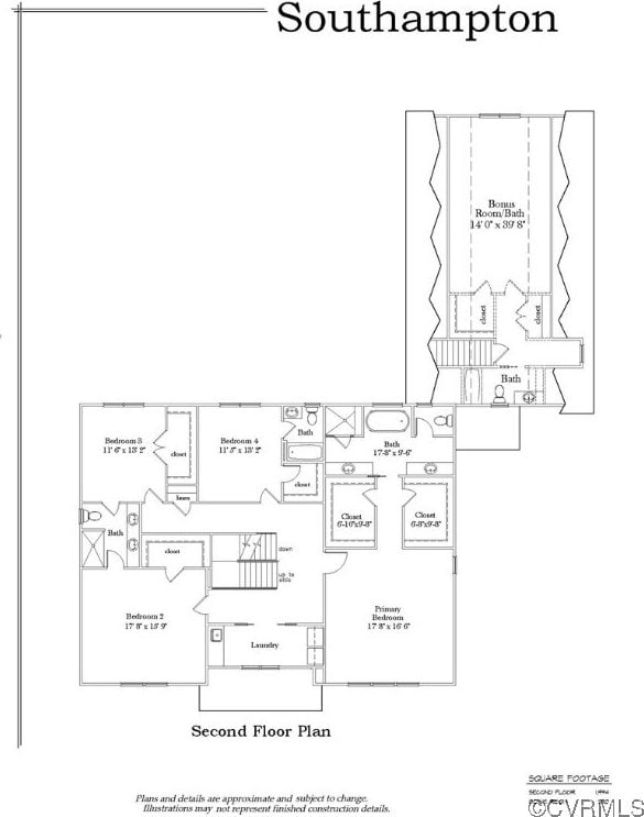 13601 Cotton Patch Ct, Henrico, VA 23233 - view of property floor plan