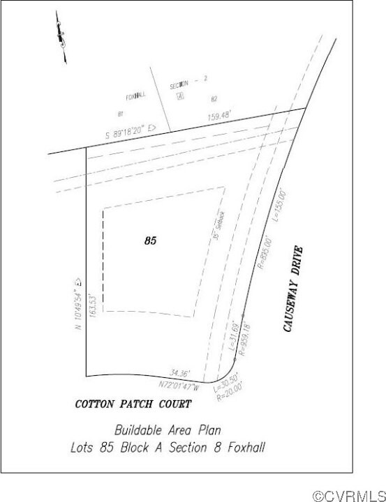 13601 Cotton Patch Ct, Henrico, VA 23233 - survey map / technical document