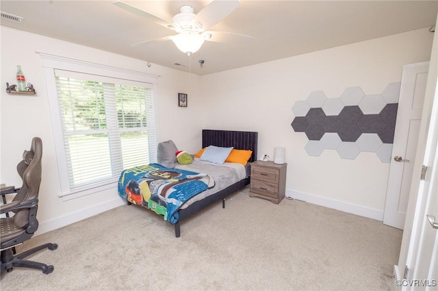 8851 Topeka Rd, Quinton, VA 23141 - bedroom with carpet floors and ceiling fan