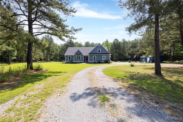 8851 Topeka Rd, Quinton, VA 23141 - view of front of house featuring gravel driveway and a front yard