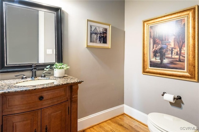 2631 Royal Crest Dr, Midlothian, VA 23113 - half bath with vanity and wood finished floors