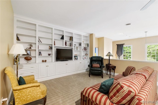 9522 Nassington Ct, Henrico, VA 23229 - living room with light carpet and baseboards