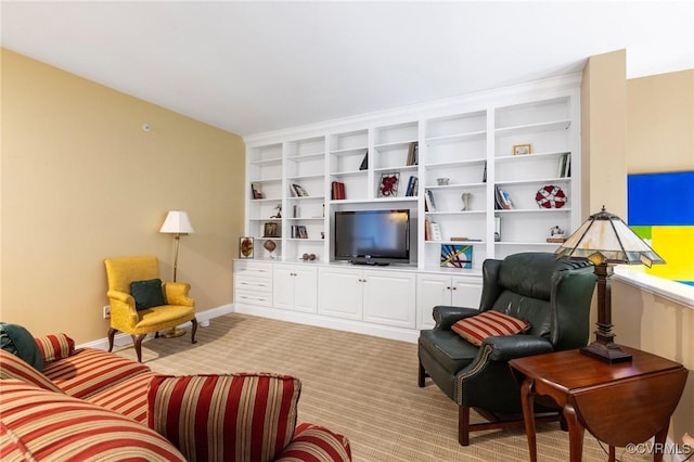 9522 Nassington Ct, Henrico, VA 23229 - living area with light carpet and built in shelves