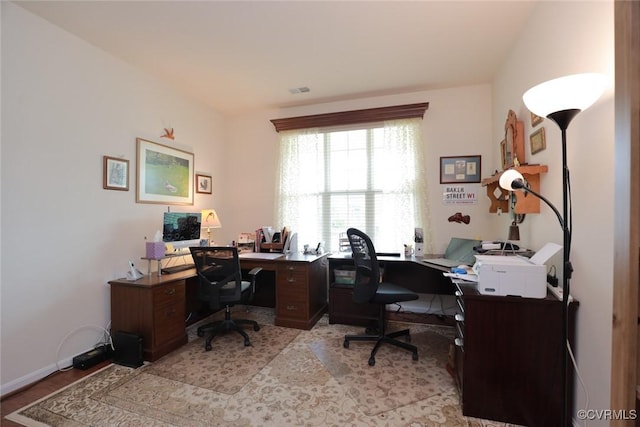 7822 James Blair Ln, New Kent, VA 23124 - office with light wood finished floors