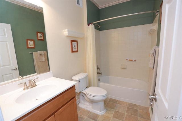 7822 James Blair Ln, New Kent, VA 23124 - full bathroom featuring vanity and shower / tub combo with curtain