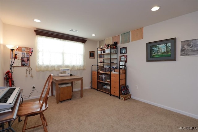 7822 James Blair Ln, New Kent, VA 23124 - office space featuring light carpet and recessed lighting