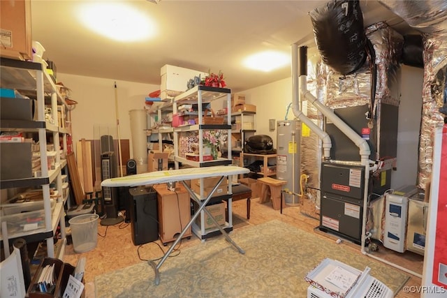 7822 James Blair Ln, New Kent, VA 23124 - storage area with water heater