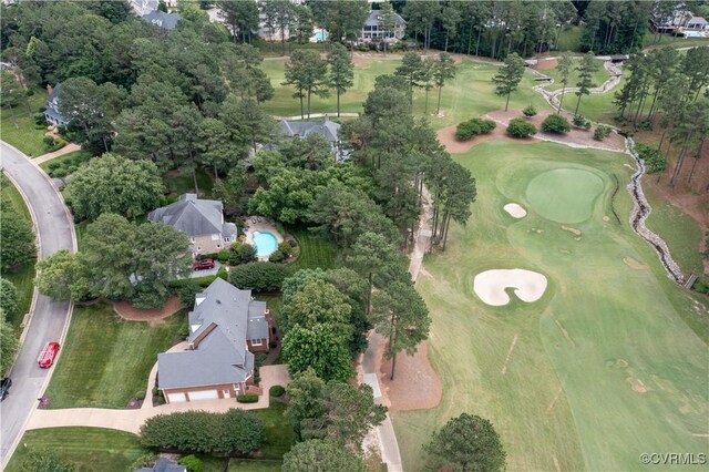 2619 Mulberry Row Rd, Midlothian, VA 23113 - aerial view of property's location featuring a local golf course and a tree filled landscape