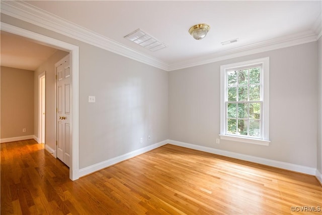 2619 Mulberry Row Rd, Midlothian, VA 23113 - unfurnished room with light wood-style floors and ornamental molding
