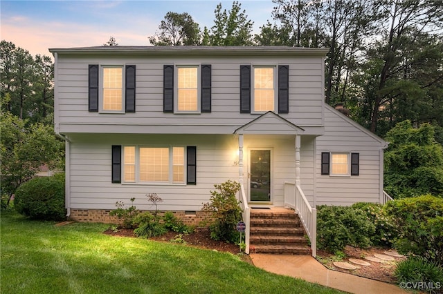 1917 Moonwind Pl, Henrico, VA 23238 - view of front of home with a lawn