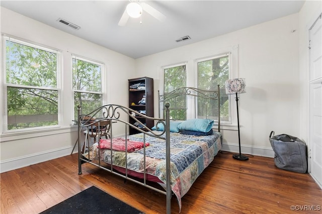 104 E 5th St, Mineral, VA 23117 - bedroom featuring wood finished floors and a ceiling fan