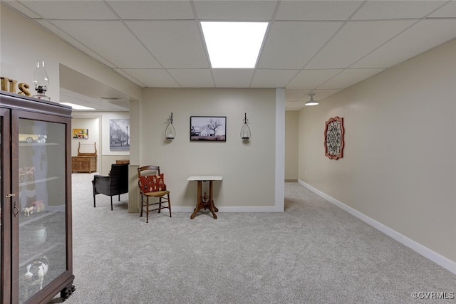 2104 Apple Grove Rd, Mineral, VA 23117 - living area featuring carpet and a drop ceiling