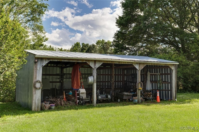 2104 Apple Grove Rd, Mineral, VA 23117 - view of pole building with a lawn