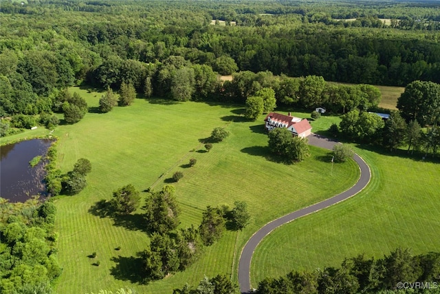2104 Apple Grove Rd, Mineral, VA 23117 - aerial view of sparsely populated area with a nearby body of water and a forest
