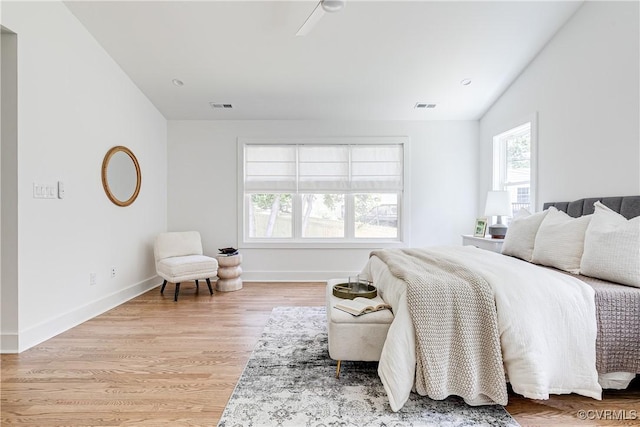 7418 Cherokee Rd, Richmond, VA 23225 - bedroom with vaulted ceiling and light wood-style flooring